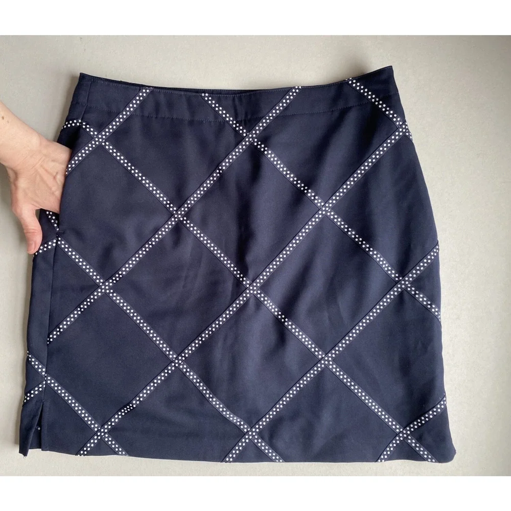 EP Pro Skort Womens Blue & White Tennis Golf Athletic Old Money Preppy Summer